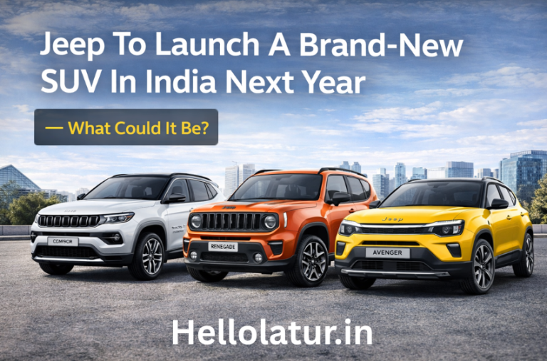 Jeep to Launch a Brand-New SUV in India Next Year
