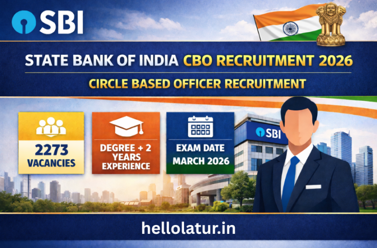 State Bank of India CBO Recruitment 2026
